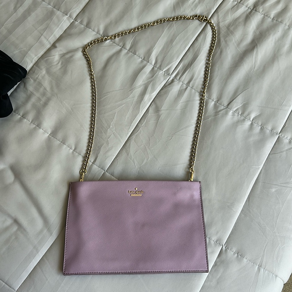 Kate Spade crossbody with gold chain EUC